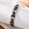 Great Valentines Day Gifts for Boyfriend 304 Stainless Steel Silicone Bracelets BJEW-I129-B-2