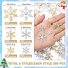 6 Bags 3 Styles 2 Colors Plastic Confetti DIY-SC0031-48A-2