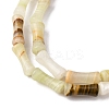 Natural Green Banded Calcite(Afghan Jade) Beads Strands G-L624-G11-12x5mm-4