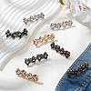 8 Sets 4 Colors Bowknot Shape Alloy Adjustable Jean Button Pins FIND-AN0001-47-7