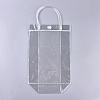 Valentine's Day Transparent PVC Plastic Gift Bag with Handle ABAG-WH0005-20C-1