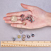 Polymer Clay Rhinestone European Beads CPDL-NB0001-05-3