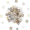 120Pcs 12 Style Alloy Slide Buckles FIND-FG0001-37-5