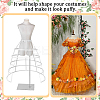 Polyester & Steel Wire Skirt 5 Hoop Petticoat for Wedding Dress Ball Gown DIY-WH0591-493A-3