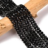 Natural Obsidian Beads Strands G-A260-A22-01-1