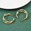 304 Stainless Steel Two-layer C-Shaped Stud Earrings EJEW-P324-11G-2