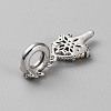 925 Sterling Silver Pave Cubic Zirconia European Dangle Charms STER-WH0011-22P-2