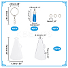DIY Blank Loudspeaker Charm Keychain Making Kit DIY-WH0386-75-2