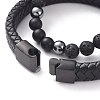 Unisex Stackable Bracelets Sets BJEW-JB04896-01-3