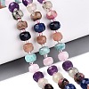 Natural Sodalite & Rhodonite & Prehnite & Amethyst & Rose Quartz & Flower Amazonite & Sunstone Beads Strands G-Q614-03A-01-1