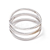 Non-Tarnish Criss Cross 304 Stainless Steel Finger Ring for Women  LS-RJEW-B035-03P-2