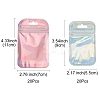 40Pcs 2 Colors PP Resealable Bags OPP-FS0001-09-4