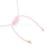 Adjustable Miyuki Seed & Resin Evil Eye Braided Beaded Bracelet for Women BJEW-O187-11-4