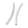 Tarnish Resistant 304 Stainless Steel Curved Tube Beads STAS-K207-64P-2