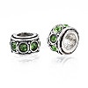 Alloy Rhinestone European Beads MPDL-Q212-001E-RS-3