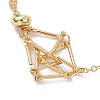 Adjustable Braided Brass Macrame Pouch Cable Chain Slider Bracelet Making BJEW-JB10285-01-4