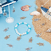 20Pcs 2 Colors Alloy Rhinestone Pendants ENAM-SC0004-47-4