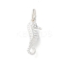 925 Sterling Silver Sea Animal Sea Horse Charms LS-STER-E071-02S-05-1
