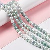 Electroplated Glass Beads Strands X-GLAA-C023-01B-2