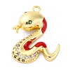 Brass Micro Pave Cubic Zirconia Pendants KK-A240-24G-1