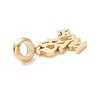304 Stainless Steel European Dangle Charms STAS-I192-06G-2