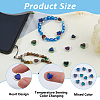 60Pcs 5 Colors Two Tone Glass Beads GLAA-HS0001-16-4