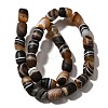 Natural Banded Agate(Dyed & Heated) Beads Strands G-H091-B01-01-2