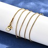 304 Stainless Steel Snake Chain Necklaces NJEW-M124-11G-2