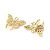 Brass Micro Pave Cubic Zirconia Charms KK-F872-06G-2