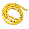Handmade Millefiori Glass Oval Beads Strands LK-Z001-02A-03-3