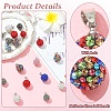 10Pcs Handmade Polymer Clay Rhinestone Pendants RB-YW0001-29A-4