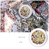 Aluminum Alloy Cabochons & Rhinestone LS-MRMJ-WH0072-05-1