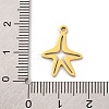 201 Stainless Steel Pendants STAS-U016-08G-03-3