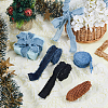 5Pcs 5 Colors Denim Fabric Ribbons DIY-FH0007-16-5