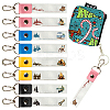 PU Leather & Cotton Name Marker Keychain AJEW-WH0514-035-1