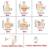DIY Dangle Earring Making Kits RESI-OC0001-10-2