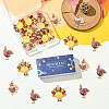 30Pcs 3 Styles Thanksgiving Day Theme Alloy Enamel Pendants ENAM-SC0006-84-7