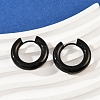 202 Stainless Steel Polishing Hoop Earrings EJEW-M106-02EB-04-3