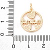 Mother's Day Brass Pendants KK-D360-19G-3