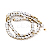 Electroplate Glass Beads Strands EGLA-A040-01C-2