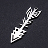Non-Tarnish 201 Stainless Steel Pointed Pendants STAS-S105-JN915-2