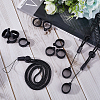 36Pcs Silicone Rings with 6Pcs Polyester Necklace Lanyard Anti-Loss Pendant Holder DIY-GF0008-07A-4