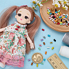 72Pcs 12 Colors 1-hole Alloy Horn Buttons DOLL-FG0001-05-4
