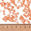 3/0 Baking Paint Transparent Colours Glass Round Beads SEED-L011-13A-13-4