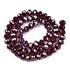 Electroplate Glass Beads Strands EGLA-A034-T2mm-A28-2