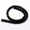 Natural Golden Sheen Obsidian Beads Strands G-I199-14-6mm-2