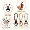 15Pcs 6 Colors Alloy Swivel Snap Hook Clasps FIND-TA0003-78-5