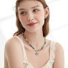 24Pcs 4 Styles Natural Amethyst & Rose Quartz Chip Alloy European Dangle Charms G-HY0001-17-5