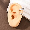 201 Stainless Steel Cuff Earrings EJEW-T056-01P-02-3