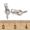 Tarnish Resistant 304 Stainless Steel Screw Eye Pin Peg Bails STAS-R233-01C-P-3